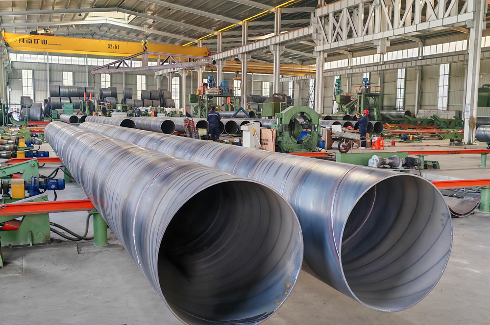 螺旋埋弧焊钢管的生产优于直缝钢管